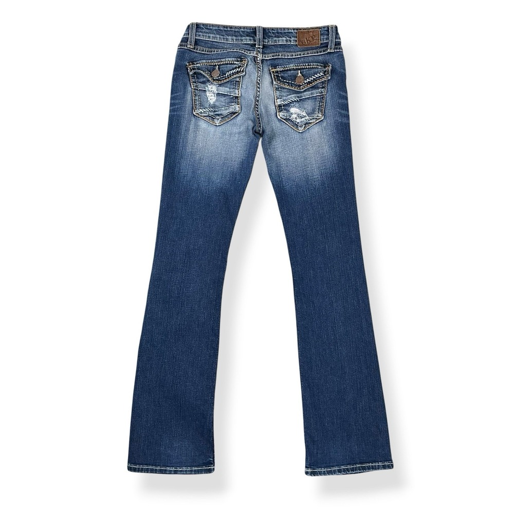 BKE Jeans Women Size 26 Blue Low Rise Sabrina Bootcut Denim BWX2805A Y2K